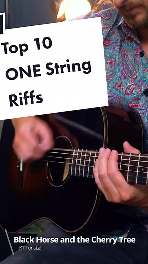 Top 10 ONE String Riffs for Acoustic Guitar