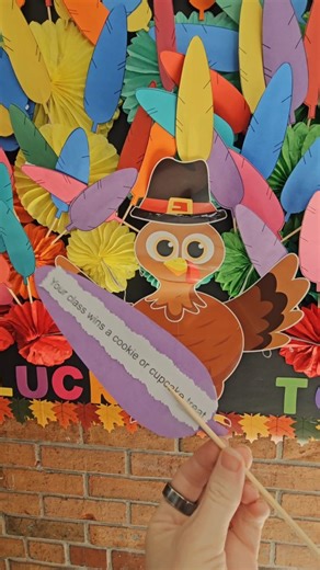 Pluck a Turkey 旅 Tom the Turkey has 100 feathers! Behind each feather is a special surprise. From class parties to a visit to the prize box, every feather is a WINNER! Check take home folders today for more details. #thanksgivingactivities #westchesterkids #yonkersmoms #yonkers #preschool #woodlawn #elementaryschool #prek #tomtheturkey | St. Mark's Lutheran School Yonkers | Facebook