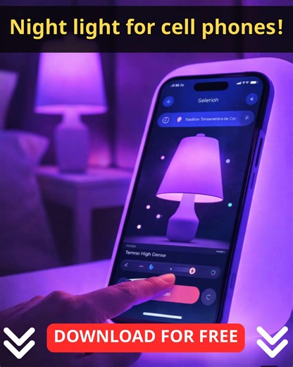 Create the perfect atmosphere at night 🌙📲 Download the free bedside lamp app and drift off to a deep sleep! | MobileVerse