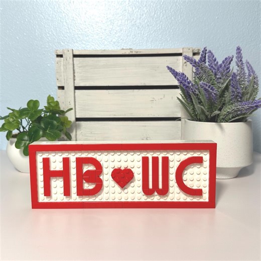 Personalized Lego Couples Initials Name Sign - Etsy