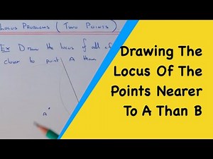 Locus. How To Draw A Locus Of All The Points Closer To Point A Than Point B (Two Point)