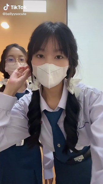 Coordinated Dance Routine in School Uniforms