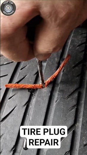 Tire Plug Strip Repair #tirerepair #tireplug #tireplugger #tirerepairkit