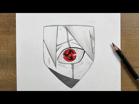 Kakashi ANBU Eye Tutorial | Clean Anime Lineart