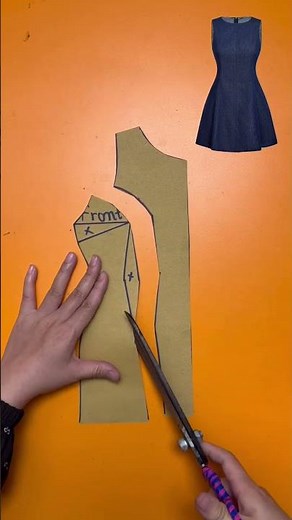How to Draft a Basic Dress Pattern ✂️✨ #sewing #diy #sewingtutorial #pattern #dress
