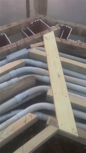 Dock Building • Beautiful Sunset #sunsets #docks #deckbuilding #constructionchannel