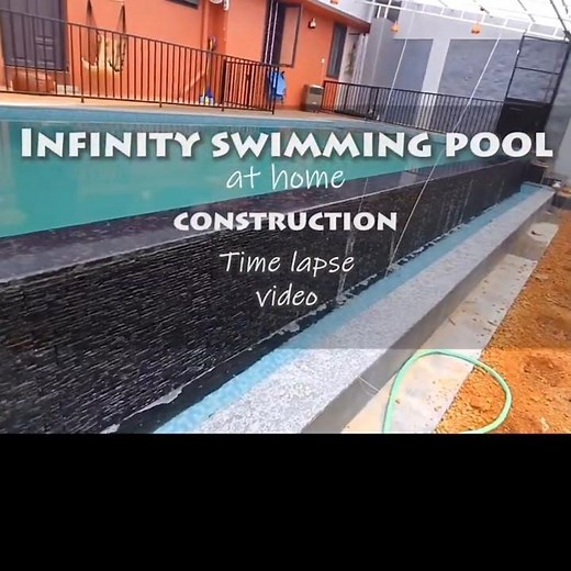 Infinity Swimming pool construction - step by step #architecture #pool #swimmingpool #construction