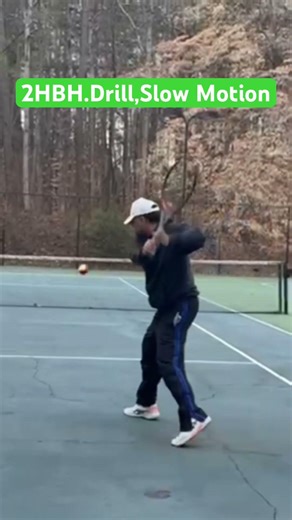 PreBeginner, DS0, Two-Handed Backhand Drill, Slow Motion (SM)