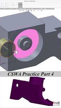 Solidworks Tutorial : CSWA Practice Part 4