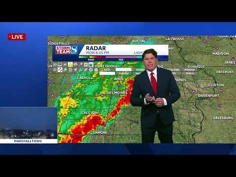 WATCH LIVE: Tracking latest round of severe storms in Iowa