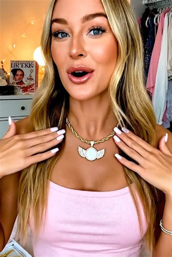 Obsessed with this blingy wing pendant necklace! 💎 The gold diamond design is so eye-catching— perfect for dressing up a basic tee or adding edge to a dress. It’s lightweight (only 0.88oz!) but looks luxe, and the 21.65in chain fits perfectly. I’ve gotten so many “where’d you get that?!” comments! `#BlingNecklace` `#WingPendant` `#GoldJewelry` `#StatementAccessories` `#TrendyJewels`