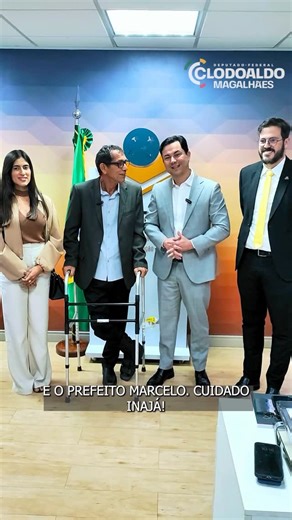 Clodoaldo Magalhães | Trabalho que não para e parceria que traz resultados! Recebi o prefeito de Inajá, Marcelo Machado, e o diretor do FNDE, André Carvalho,... | Instagram