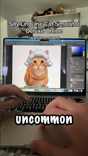 Adding a new skin to my cats upcoming steam game! Silly Linguine Cat Simulator Deluxe Online!