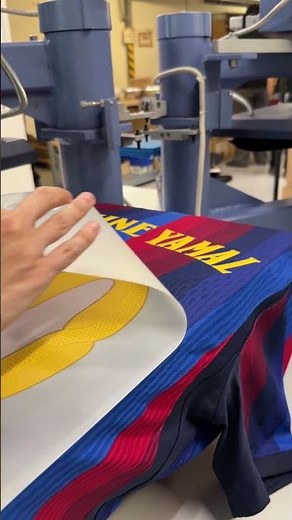 The first shirt. The first name. Lamine Yamal. #shorts #fcbarcelona #LamineYamal