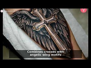 Top 20 Cross with Wings Tattoo Ideas & Meanings