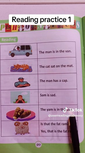 Reading Practice 1: Improve Reading Skills with Simple Sentences