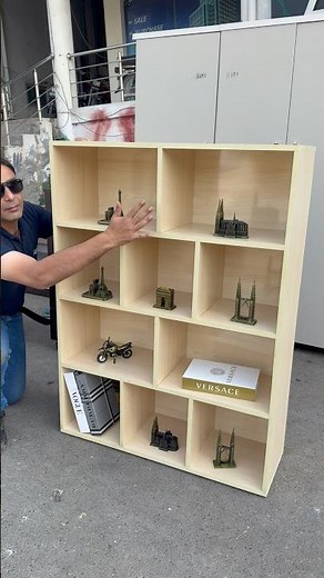 Modern Wooden Display Rack | Stylish Space Saving Shelf for Home & Office Decor