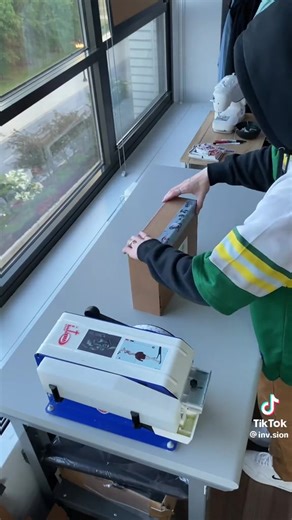 Packing orders with Max Ayers from Inv.sion: Ensuring every order is just as perfect as the last! 📦💯 #ricomainfluencers #thinkbeyond 😉 . . . #RicomaInternational #Embroidery #EmbroideryMachine #MachineEmbroidery #Ricoma #Crafts #Art | Ricoma Embroidery Machines