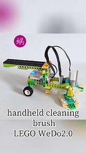 LEGO WEDO2.0 | Handheld cleaning brush😂#lego #buildingconstruction #wedo #robot