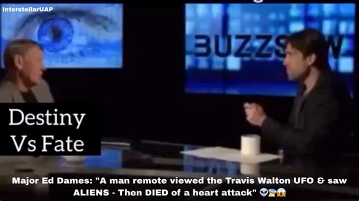 Major Ed Dames: "A man remote viewed the Travis Walton UFO & saw ALIENS - Then DIED of a heart attack" 👽🛸😱“He was bio-locating… about 80% of his consciousness was now inside that particular object.”While remote viewing the Travis Walton UFO abduction for the military’s Stargate Project, one of his top viewers suddenly found himself inside the craft face to face with five non-human entities.“He’s trapped with these 5 things… and he had a heart attack and died.”The shock was too much. The viewe