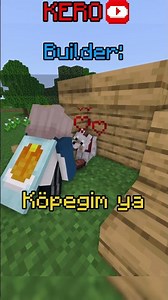 Builder VS Madenci | Minecraft⛏️ #Minecraft #Shorts