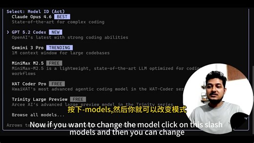 印度博主体验Cline CLI 2.0：开源终端AI编程助手（免费搭载Minimax M2.5与Kimi K2.5）