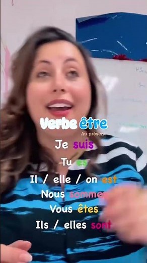 Le verbe ÊTRE en chanson | Conjugaison en français 🇫🇷 #fle #frenchforbeginners