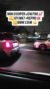1.4K views · 129 reactions | Mini Cooper JCW si empuja duro vs GTI MK7 Y BMW 135M  #minicooperjcw #bmw135m #gtimk7 #arrancones #rollracingmx #akrapovic | Roll Racing Mx | Facebook