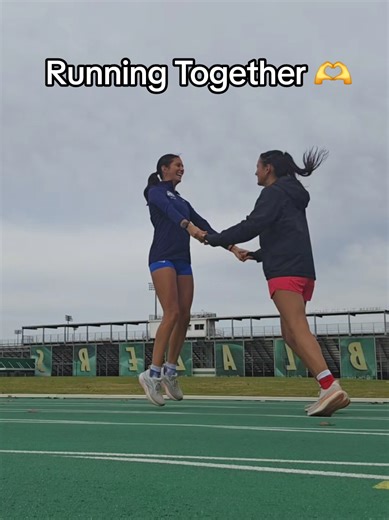 Running together :) #running #track #runner #college #run