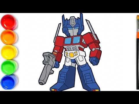 How to Draw Optimus Prime From Transformers Step By Step
