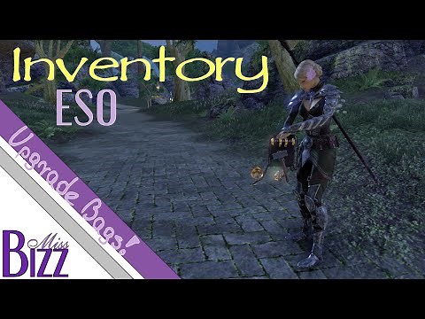 Inventory in Elder Scrolls Online - Bank, Backpacks and Crafting Bags! How to upgrade ESO inventory