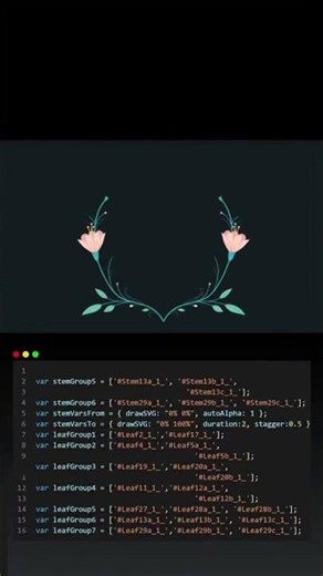 Flower Animation using HTML, CSS and JavaScript