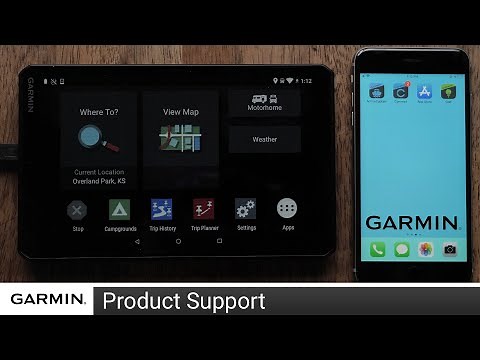 Support: Garmin Drive™ App Setup on an Apple Device with a Garmin RV 890/1090