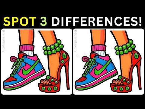 🎉Can you Find Three Hidden Differences?🔥【#370 Brain Game Challenge Spot 3 Differences】