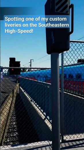 Custom Livery trainspotting in TSW3 #tsw3 #trainsim #gaming #livery #southeasternrailway #highspeed