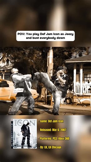 Brian on Instagram: "Jeezy was tuff in this game 😤 . . . This gameplay was played by me. Follow me for more of my gaming videos! . . #fyp #foryoupage #retro #retrogaming #playstation #ps3 #xbox #xbox360 #nostalgia #memories #defjam #ea #hiphop #videogames #tagafriend #daily #explorepage #gaming #gamer #games #reels #reelsinstagram"