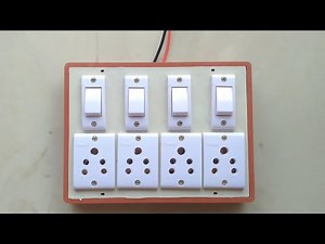 switch board connection wiring socket-4-switch.#pradeep_tools#switch_board