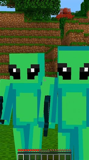 Aliens took my Steve in Minecraft 😭 #minecraft