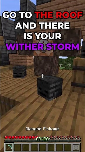 How to MAKE Wither Storm in Minecraft #shorts #minecraftshorts