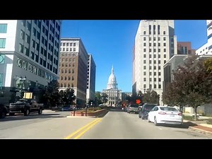 Driving to Exploring Downtown Lansing | Michigan’s Capital City Tour 🏙️