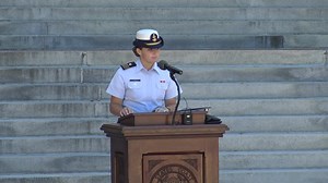 Yesterday 2nd class Cadets completed the Mid-grade Cadet Transition Course officially becoming cadre and assuming leadership roles. The Class of 2022 was joined by their link in the chain, the Class of 1972. | U.S. Coast Guard Academy