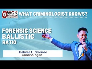FORENSIC SCIENCE- BALLISTIC RATIO