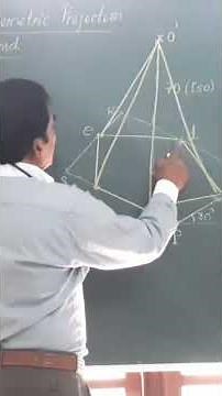 Isometric Projection of Pentagonal Pyramid/ Engineering Drawing