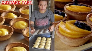 ANG SHALA!!! EGG CUSTARD RECIPE YIELD: 24-26 PCS. INGREDIENTS FOR THE CRUST 500 grams cake flour 1/3 cup skimmed milk powder 1/2 cup sugar 1 tsp. Salt 1 cup (225 grams)butter 2 large eggs Custard 3 egg yolks 365 ml. Milk 1/2 cup sugar 1/2 tsp. Salt 1/4 cup cornstarch 160 grams grated cheese 1 tbsp. Vanilla emulco 2 tbsp. Butter Toppings of your choice #tart #tartrecipe #eggtartrecipe #custard #cheesecustard #lutongtinapay #trendingreels #PangNegosyo #coffeeshop #trend | Lutong tinapay