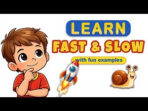 Fast or Slow? 🚀🐌 Learn Speeds with Fun Examples for Kids | Simple Kids Song