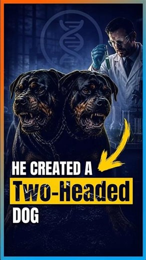 Two-Headed Dog Experiment 😳 (Real Fact)
