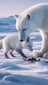 "Zorro Ártico: El Fantasma Blanco del Hielo"