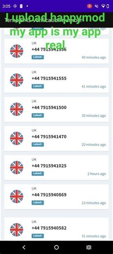 i upload my happymod app