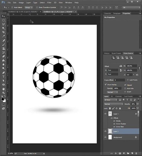 Photoshop Trick: Create a Realistic Football in Seconds! ⚽🔥 #shorts