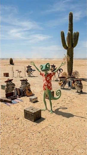 “When Cactus Comes to Life in the Desert 🌵😄